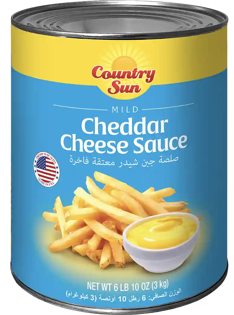 Country Sun Mild Cheddar Cheese Sauce in a can